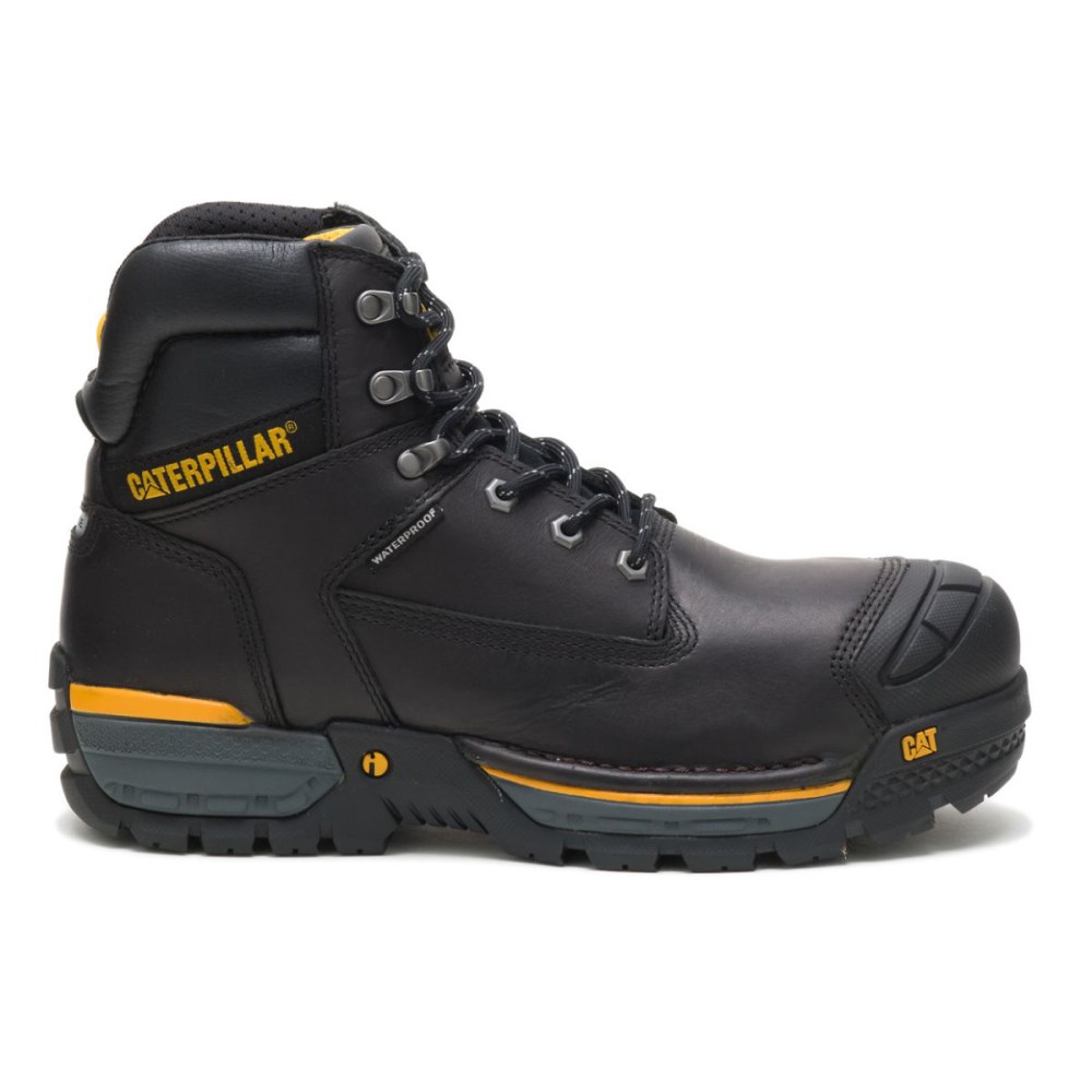 Botas negras caterpillar hombre hot sale